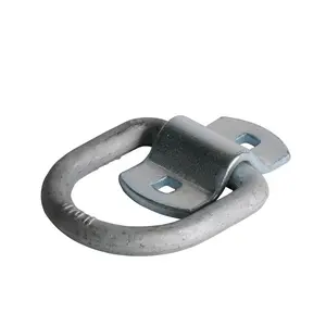 1/2" Forged Heavy-Duty Bolt-On D-Ring, Silver - 4,000 lbs.