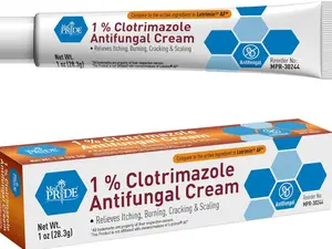 MED PRIDE 1% Clotrimazole Antifungal Cream 1oz- Fungus Skin Care Treatment with - Jock Itch Body Ointment - Fights Infection, Sweat Rash, Athletes Foot, Ringworm & Relieves Itching, Burning