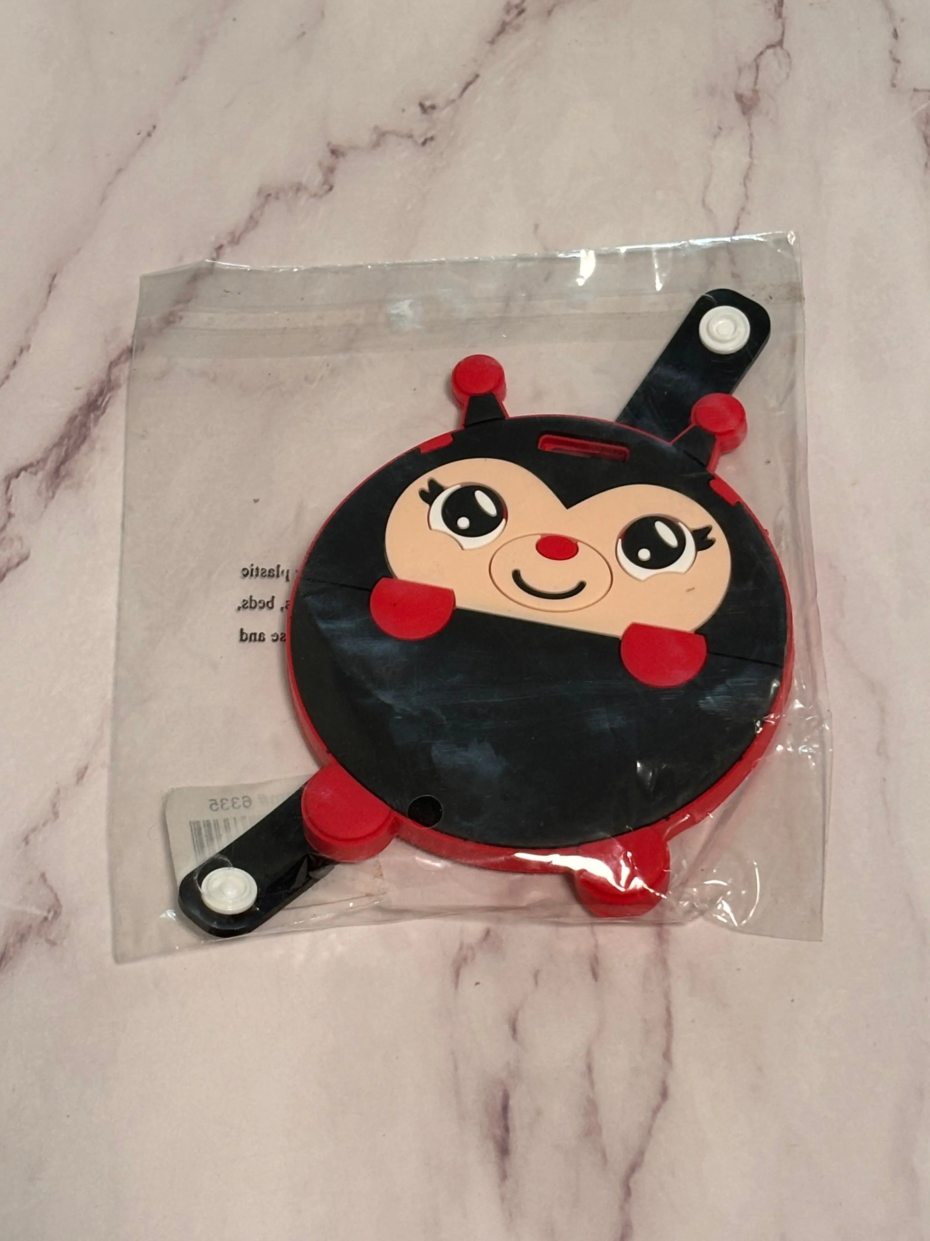 Luggage Tag Lady Bug Identification Label Suitcase Backpack ID Travel Charm