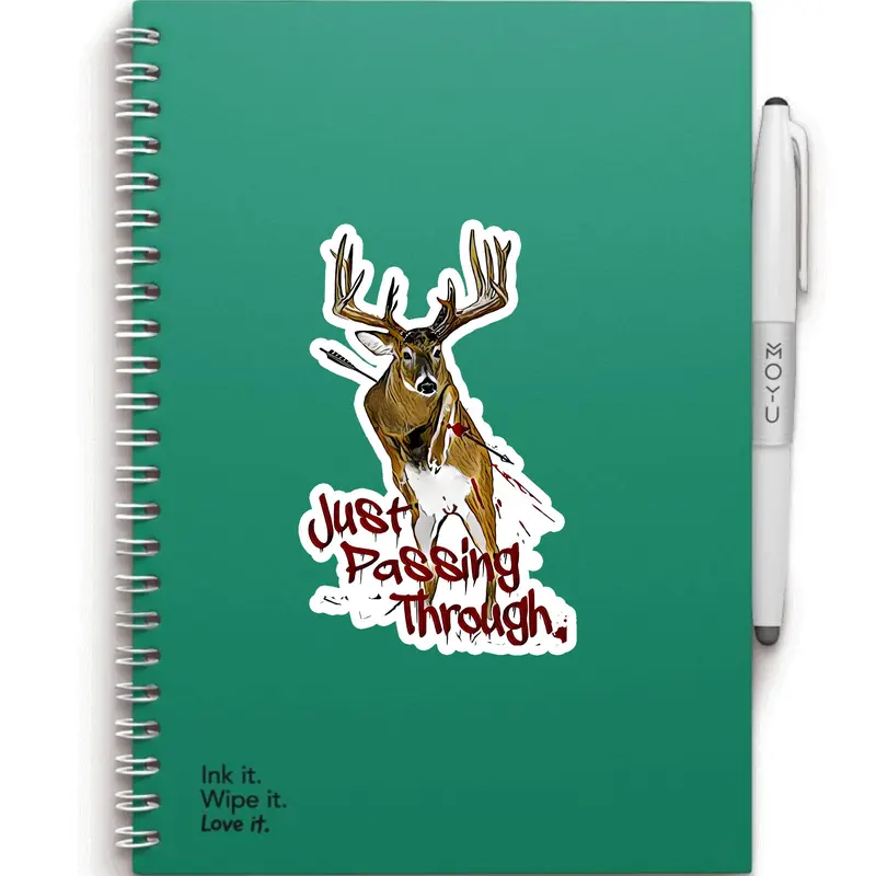 Just Passing Through Bowhunter Decal, Vinyl Sticker For Laptop Notebook Phone