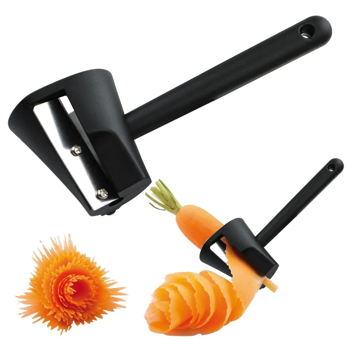 Helix Spiral Vegetable Cutter, Home Use Spiral Slicer Shredder, Coiled Vegetable Peeler, Helical Vegetable Chopper for Kitchen Cooking
