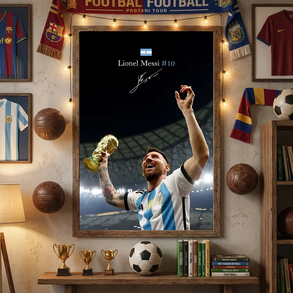 LIONEL MESSI 10, Inspirational Wall Art 8, Messi Poster, Pop Culture Icon, Football Legends Art, Poster Print Unframedessi Gift, Sport Home Decor