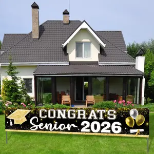 2026 Graduation Party Decorations, Congratulations on Graduation Yard Signs and Banners, Graduation Party Supplies and Decorations