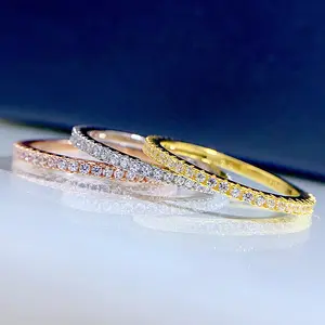 6A Cubic Zirconia S925 Sterling Silver Full Ring 6A Cubic Zirconia Ring fashion jewelry accessory woman girl promise ring-300(50%)