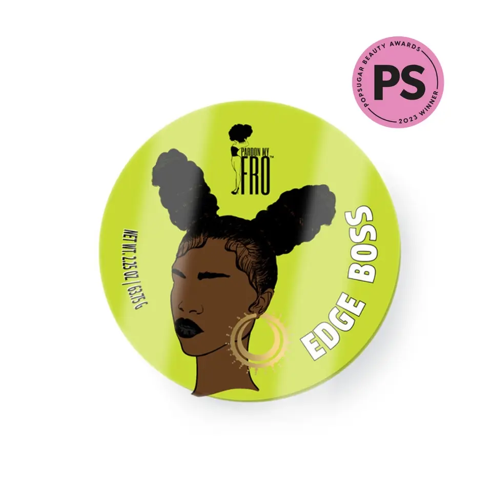 Pardon My Fro - Edge Boss Gel for Healthy Shine and Protection - No Buildup for Reapplication Touchable Hold Haircare