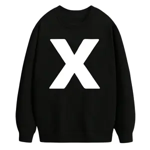 Letter X Bold Monogram Sweatshirt with Long Sleeves – Alphabet Style
