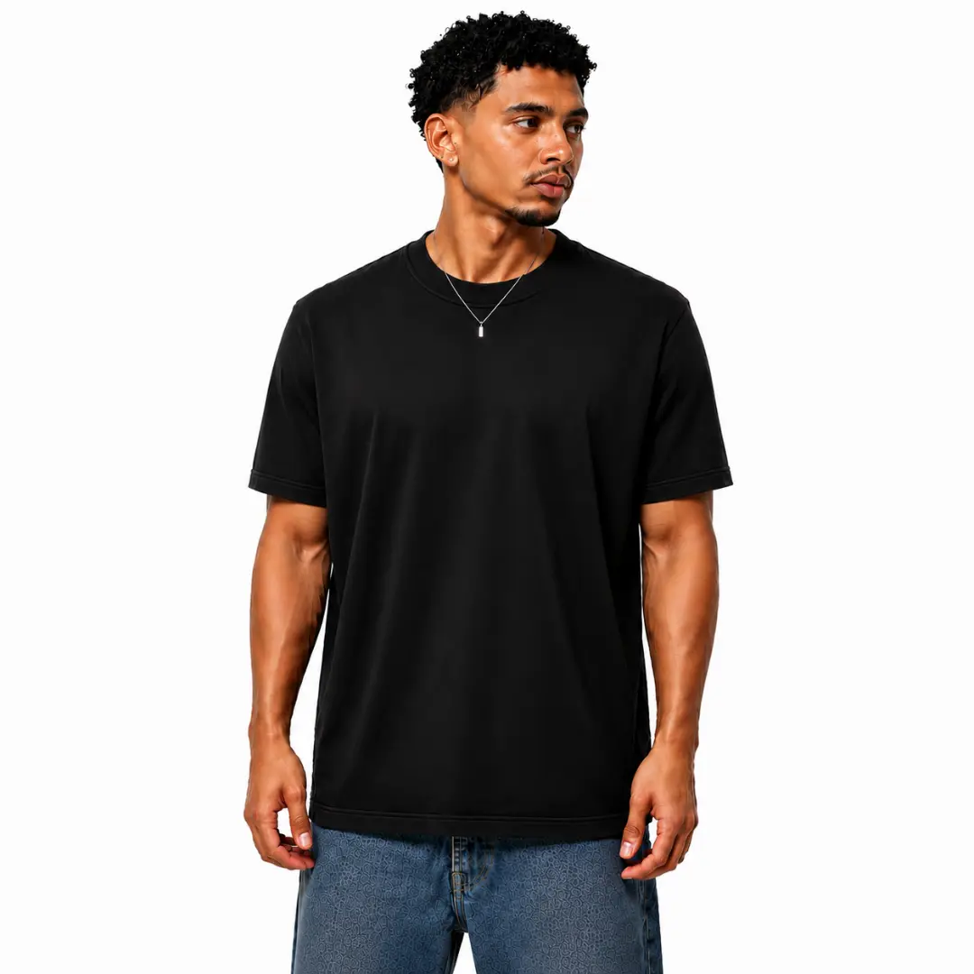 NOBLEAN Heavyweight T-Shirt Unisex - 260 GSM (7.7 oz) 100% Cotton, Relaxed Fit Tee