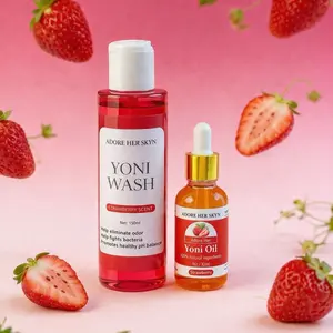 Strawberry Feminine Care Duo  | Yoni Wash + Yoni Oil