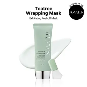 NOWATER Korean Teatree Wrapping Mask 1.76 oz. | Hydrating Peeling Exfoliation for a Refined, Glowing Pore Look