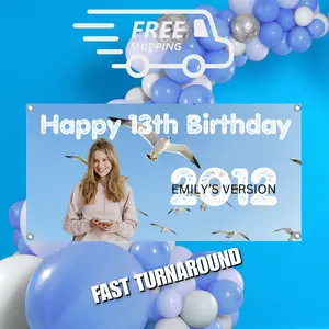 Custom Fan Photo Banners 30"x48" - Celebrate in Style!