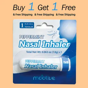 Double Freshness Deal: Buy 1 Get 1 FREE For new year | MOOTIVE Nasal Inhalers | Soothing and comfort | Refreshing Peppermint Nasal Inhaler | Energizing Nasal Inhaler | Peppermint Nasal Inhaler for Post-Workout | Indoor Air Freshener Aromatherapy