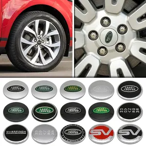 Land Rover Wheel Hub Cap, Car Wheel Center Cap, Wheel Hub Center Cover, Universal Fit for Various Models, Designed for the Wheel Hub Center Position, Clip-On Installation, Automotive Wheel Accessory.