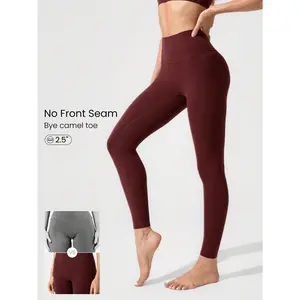 GLOWMODE 26" FeatherFit™ Keep It Classic Seam-Free High-Waist Bonding Comfort Back Pocket Leggings Low Impact Yoga Studio Daily Wear