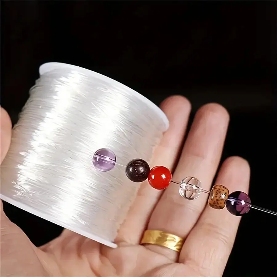 0.8/1.0mm Elastic Cord, Stretchy Bracelet String, Crystal Bead String, Seed Beads, DIY Jewelry Making Supplies for Handmade Accessories, Beading Accessories