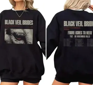 Black Veil Brides 2026 Tour T-Shirt, From Ashes To New, Unisex Concert Merch 4