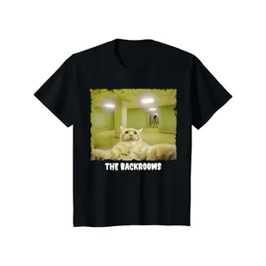 Cat Lost in The Backrooms T-Shirt, 180g
