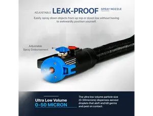 AlphaWorks Electric Backpack ULV Fogger - 48V 2Ah Battery System, 2.6Gal, For Sanitization & Pest Control