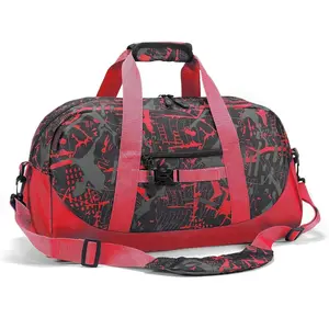 L-CPB004   Kids Overnighter Duffel Bags for kids, Carry-On Size & Ideal for School Practice or Overnight Travel Weekender Tote for Travel Gym Sport bag for Boys & Girls (11tyhong)