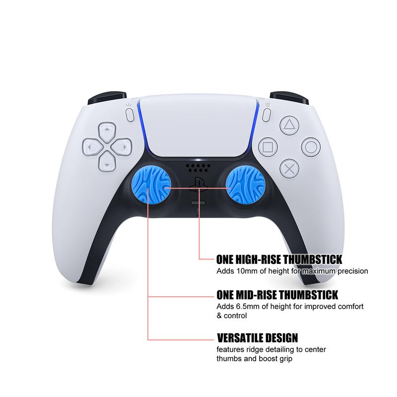 FOXVOX Professional Thumbsticks & Precision Rings Set, Compatible for Xbox X/Xbox S/PS4/PS5, 12-in-1 Set for Gaming Controllers, Increases KD 26% on Average