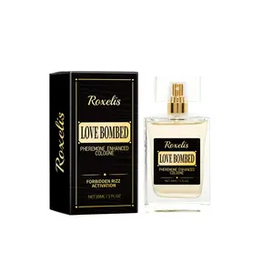 Roxelis Pheromone Enhanced Men's Eau De Parfum - Aromatic Fragrance, Citrus Lemon Notes, Glycerin Base, Light Fresh Scent, Long-Lasting Business Gentleman Cologne
