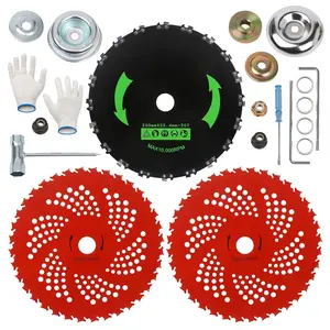 9" x 36 Teeth Carbide Tipped Blades 9" x 20T Tooth with Adapter Kit Compatible with Brush, Trimmer, Weed Eater,,, Ego