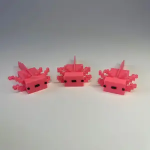 Axolotl Pet - get yourself a supportive best friend desk pets - Decor Ornaments - (3 pack or 5 pack only)