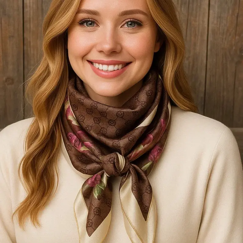 Cherry Blossom Wild Rag - Western Scarf
