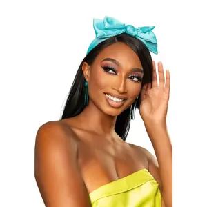 She's The Prize Blue Bowtie Headband