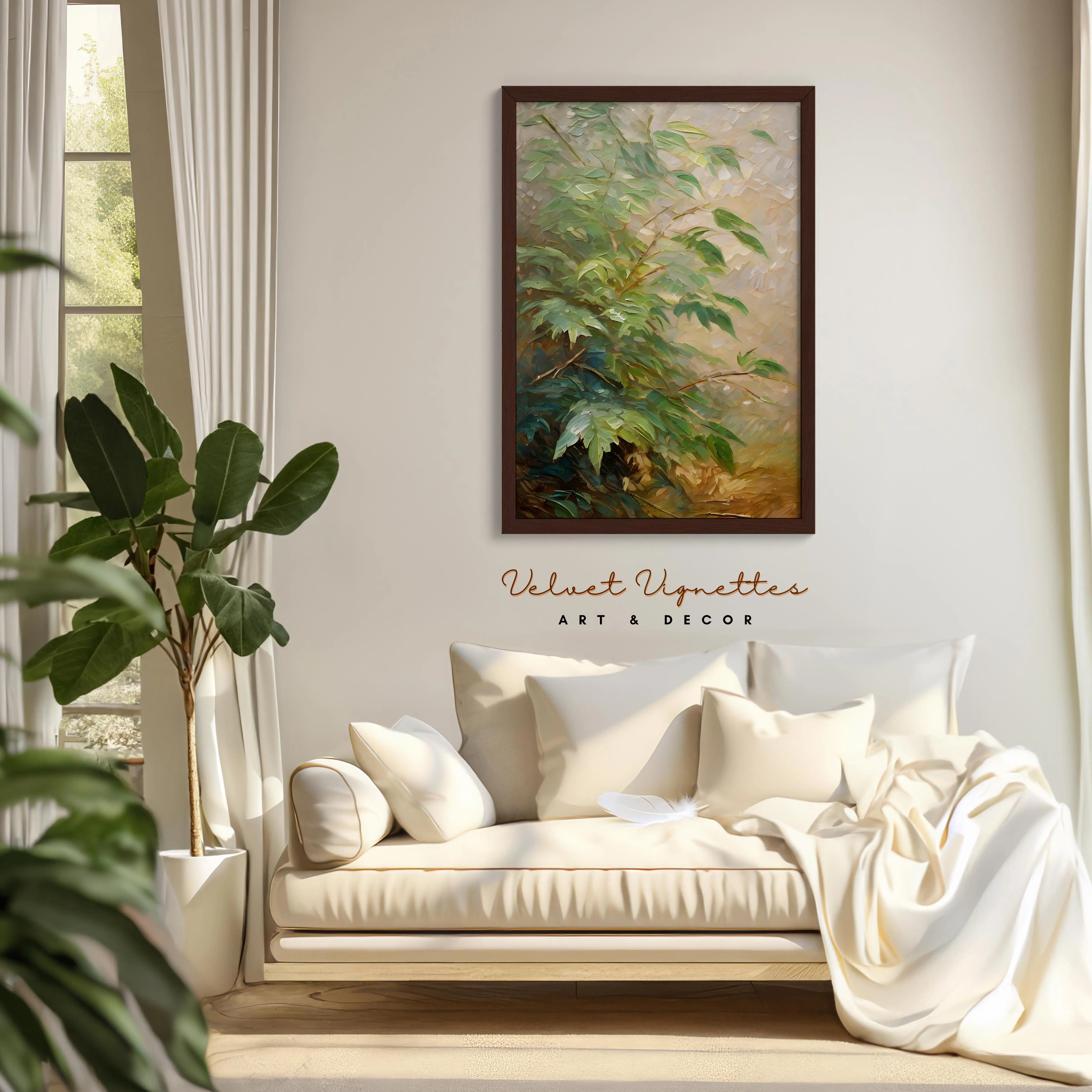 Vibrant Dasheen Leaves Art Poster – Transform Your Space with Nature's Elegance | Botanical Wall Decor for Home & Office | Lush Greenery Aesthetic, Perfect Gift for Plant Lovers | Eco-Friendly Print | Instant Tropical Vibes