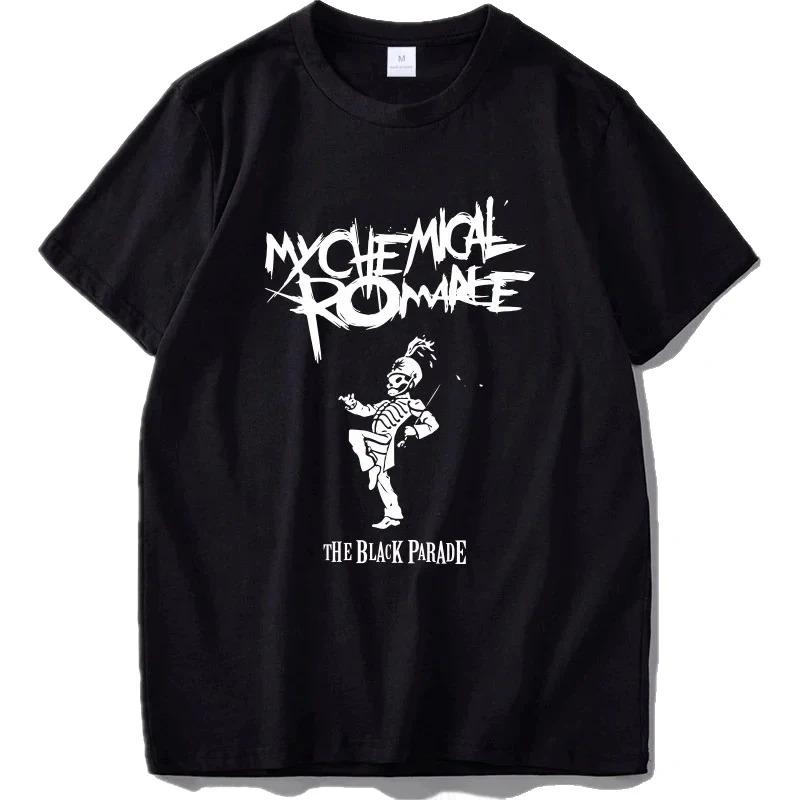 Vintage My Chemical Romance Spider Logo Emo Punk Rock Band Men's Oversized Graphic T-Shirt | Retro Alternative Rock MCR Band Tee Streetwear Bootleg Fan Gift Novelty Tee