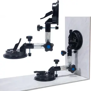 2 Pack Rihgt Angle Seam Setter Suction Cups 6 Inch Seamless Countertop Leveler 90 Degree for Seaming Joiner Professional Granite, Slabs,Stone,Waterfall Quartz Installation Leveling Lifting Tool