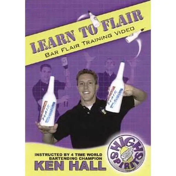 Bartender Instructional Book - Bartender's Guide with Ken Hall’s Innovative Approach, Progressive Routines, Flair Moves Training, Tricks of the Trade, Video Guide