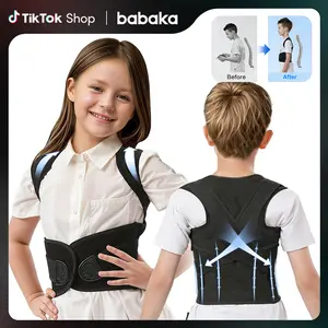 Babaka Kids Posture Corrector, Adjustable Back Support Brace for Boys & Girls – Lightweight Comfortable Fit, Helps Improve Posture & Promote Better Alignment for Daily Wear, Back Support for Posture Training
