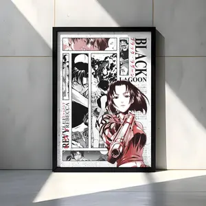 Black Lagoon - Revy - Curated Panel Art ( Unframed - Print Only )