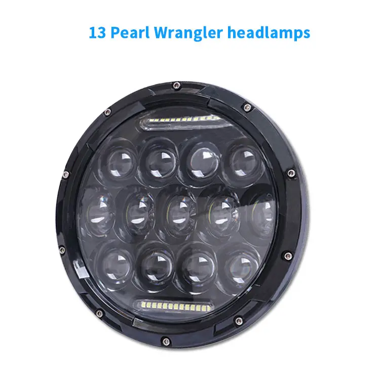 LED work light, composed of 13 high-brightness LED beads, designed with a high-refraction convex lens, suitable for all vehicles., Led Lights Car