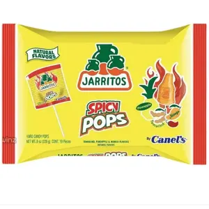 Jarrito Spicy Pops Tamarind, Pineapple, and Mango Hard Candy Pops 1 Bag 19 Pieces 228 g