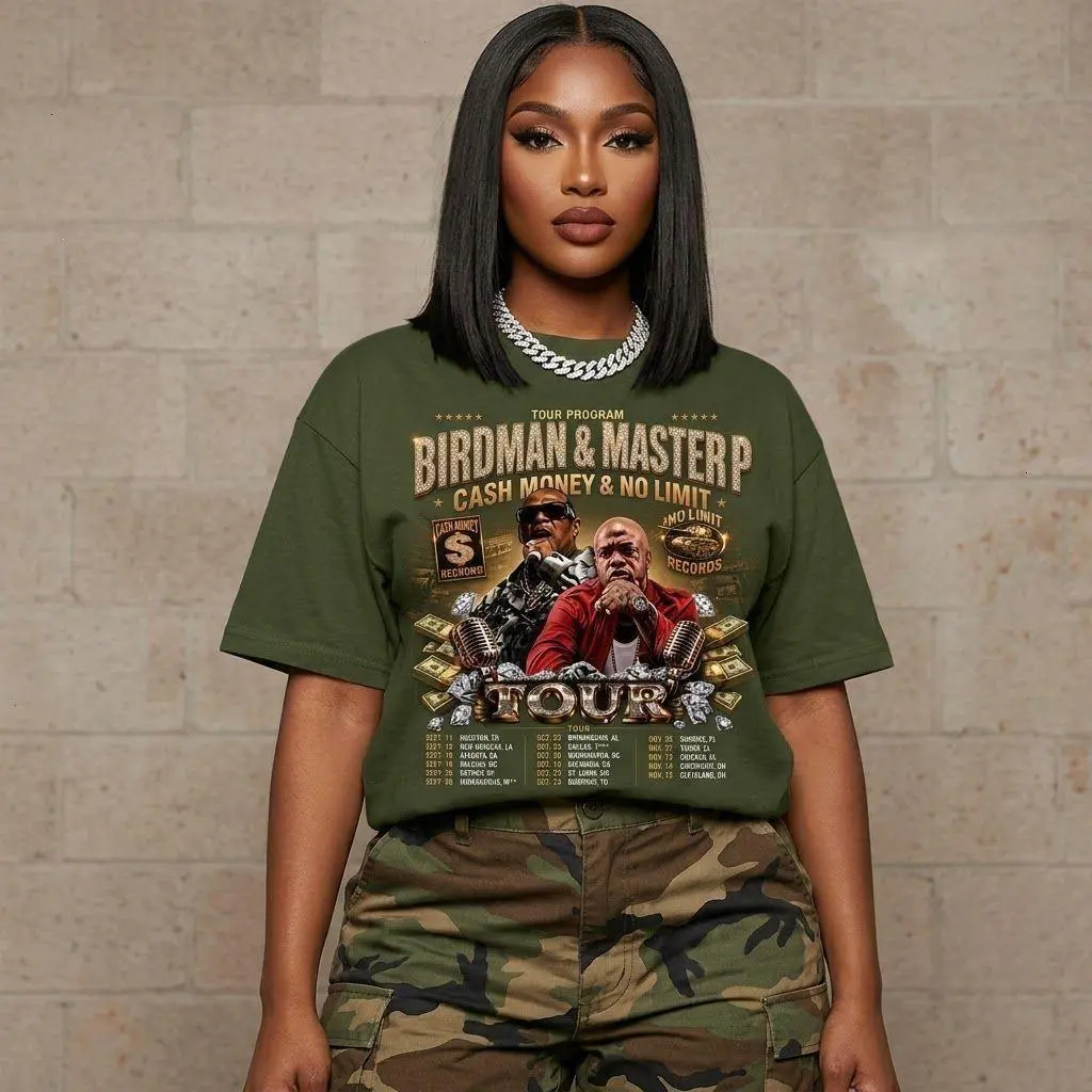 Cash Money & No Limit Tour Shirt, Full Color Selection, Pick Your Favorite, Timeless Appeal, Simple and Clean