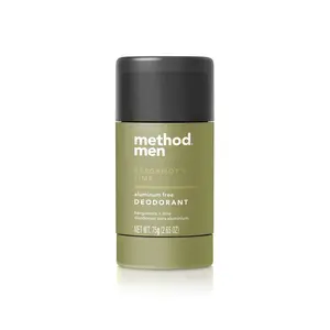 Method Men Aluminum Free Deodorant Bergamot + Lime 2.65 Ounces - 2 Pack