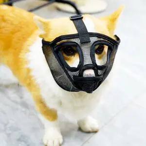 Dog Mouth Cover Muzzle for French Bulldog, Anti-Bite Anti-Call Anti-Chewing Face Mask, Universal Short-Mouth Dog Pet Accessory