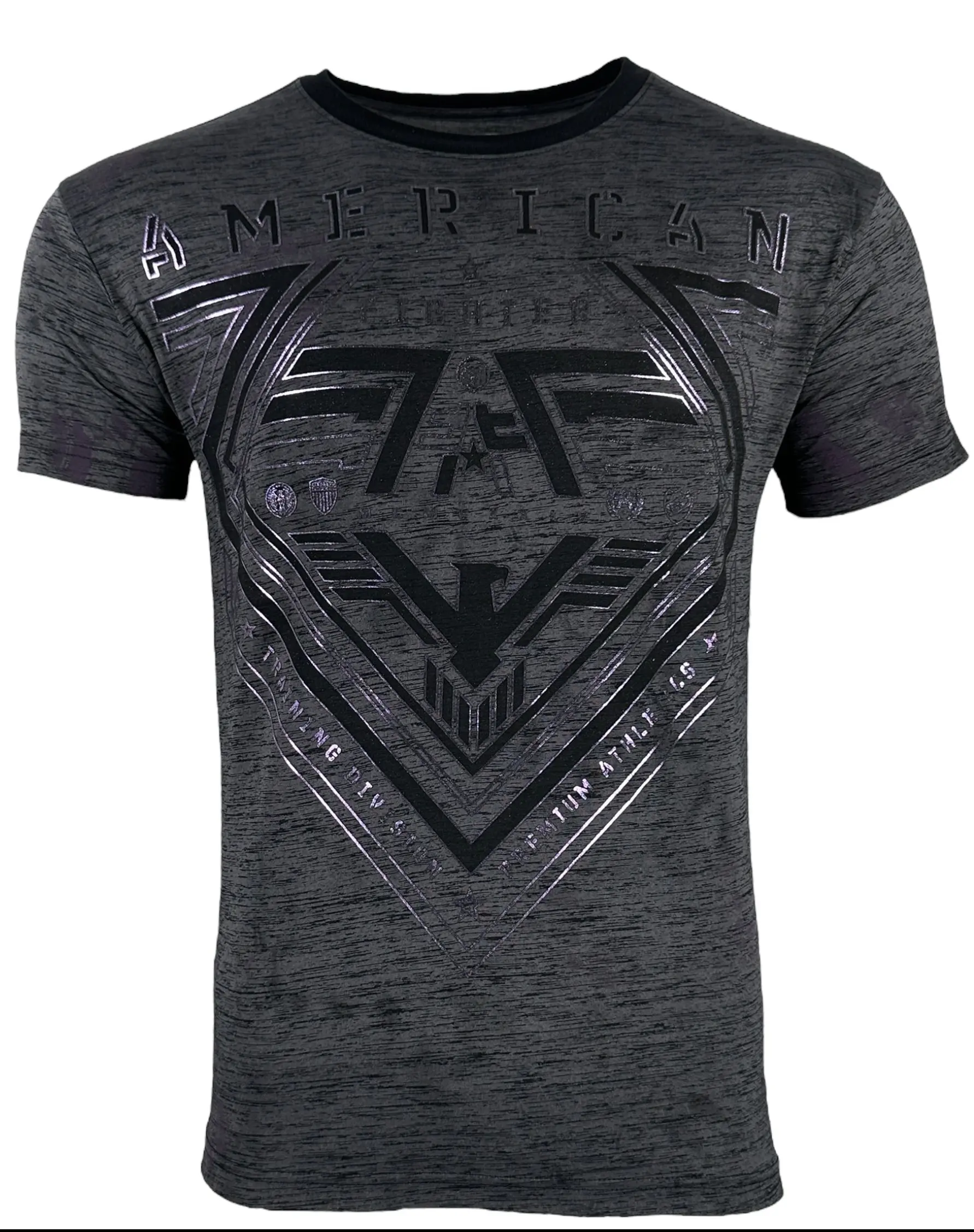 American Fighter Men's Casual Cotton Graphic Tee - Athletic Crew, Round Neck Short-Sleeve Polyester Menswear T-Shirt, Shortsleeve, Tshirt, Perkins