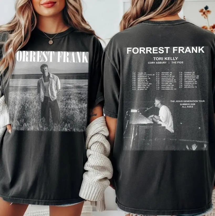 Youth and Adult Forrest Frankk Jesus Generation Tour 2026 T-Shirt, Christian Music Concert Shirt, Forrest Frankk Merch, Forrest Frankk Tour Tee