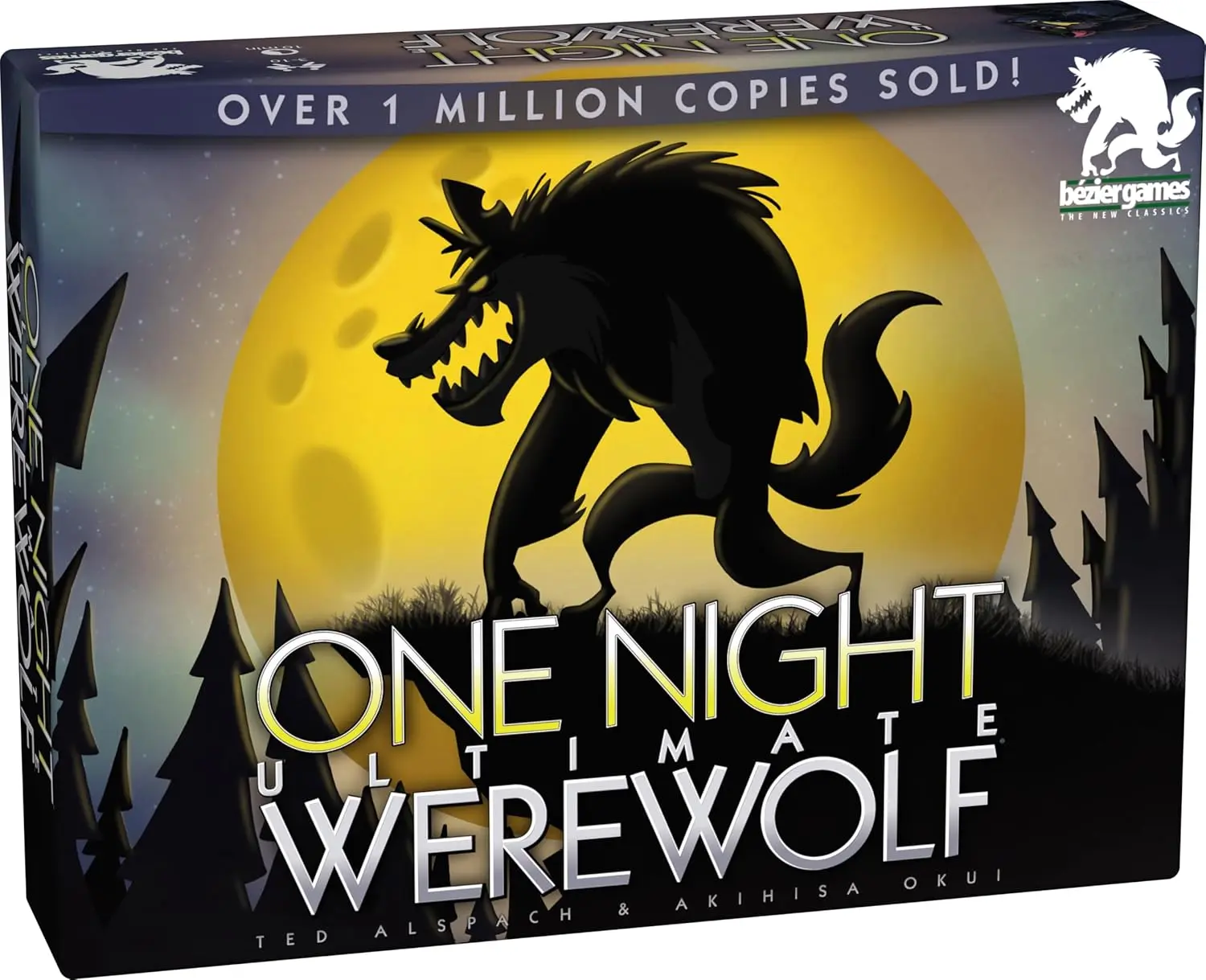 Bezier Games One Night Ultimate Werewolf Board Game, Black (BEZONUW)