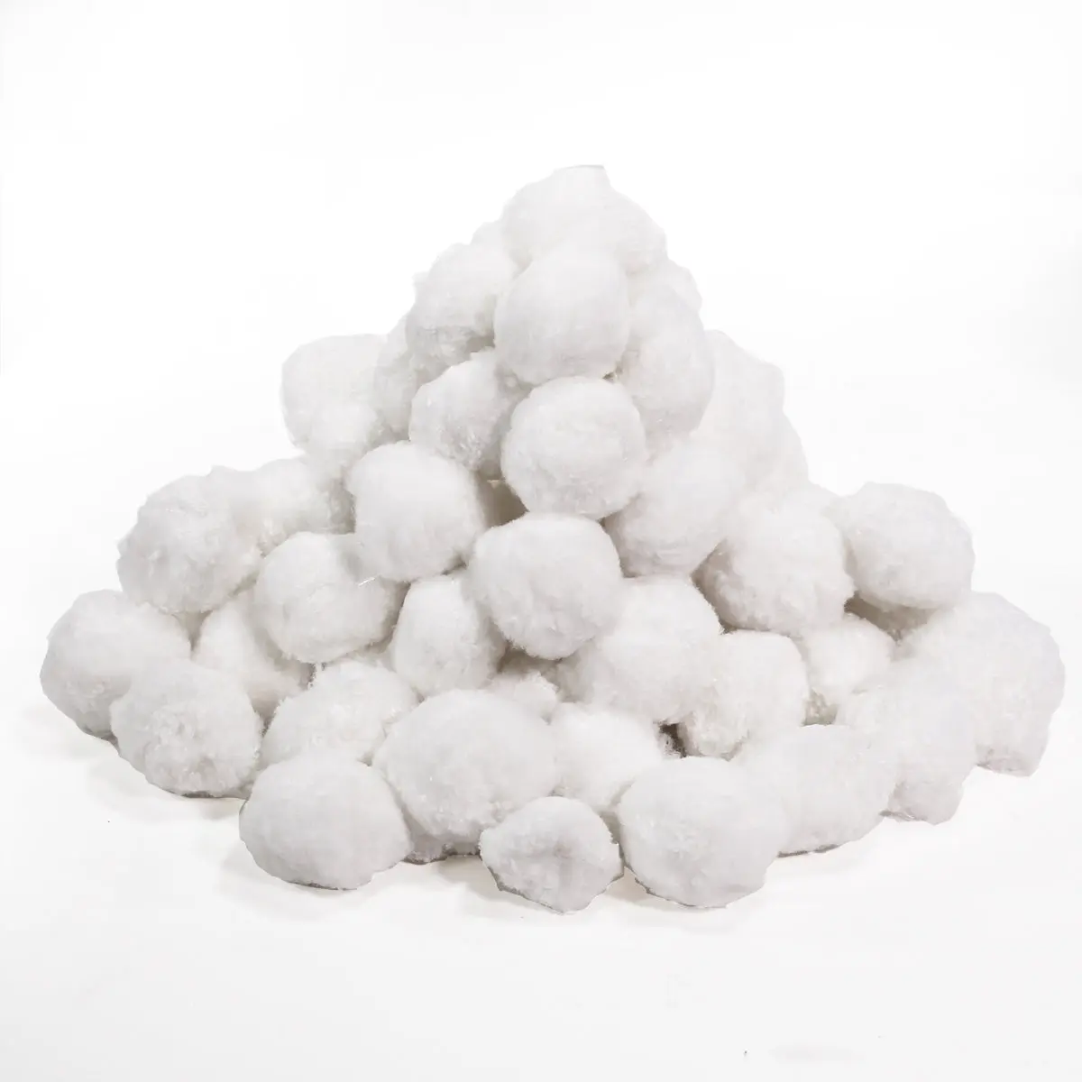 XtremepowerUS 700g Round Polypropylene-Polyester Filter Media Balls, Eco-Friendly Reusable Backwash-Compatible Fast-Filtering Media for Home Pools & Hot Tubs (1.5lbs = 50lbs Sand) | Outdoor Pool Maintenance Accessories, Spherical