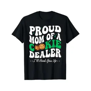 [100% Cotton] 100% Cotton Proud Mom Of A Cookie Dealer Scout Troop Scouting Gift Unisex T-Shirt, Comfortable Tee Graphic Print Shirt, PLUS SIZE