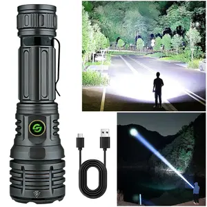 Ultra Bright Portable Camping Flashlight, Strong Light Outdoor Camping Home Long-range Portable Ultra Long Endurance Lighting, Father Day Gift