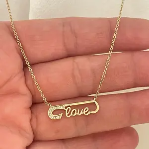 18k Gold Plated Necklace 17”