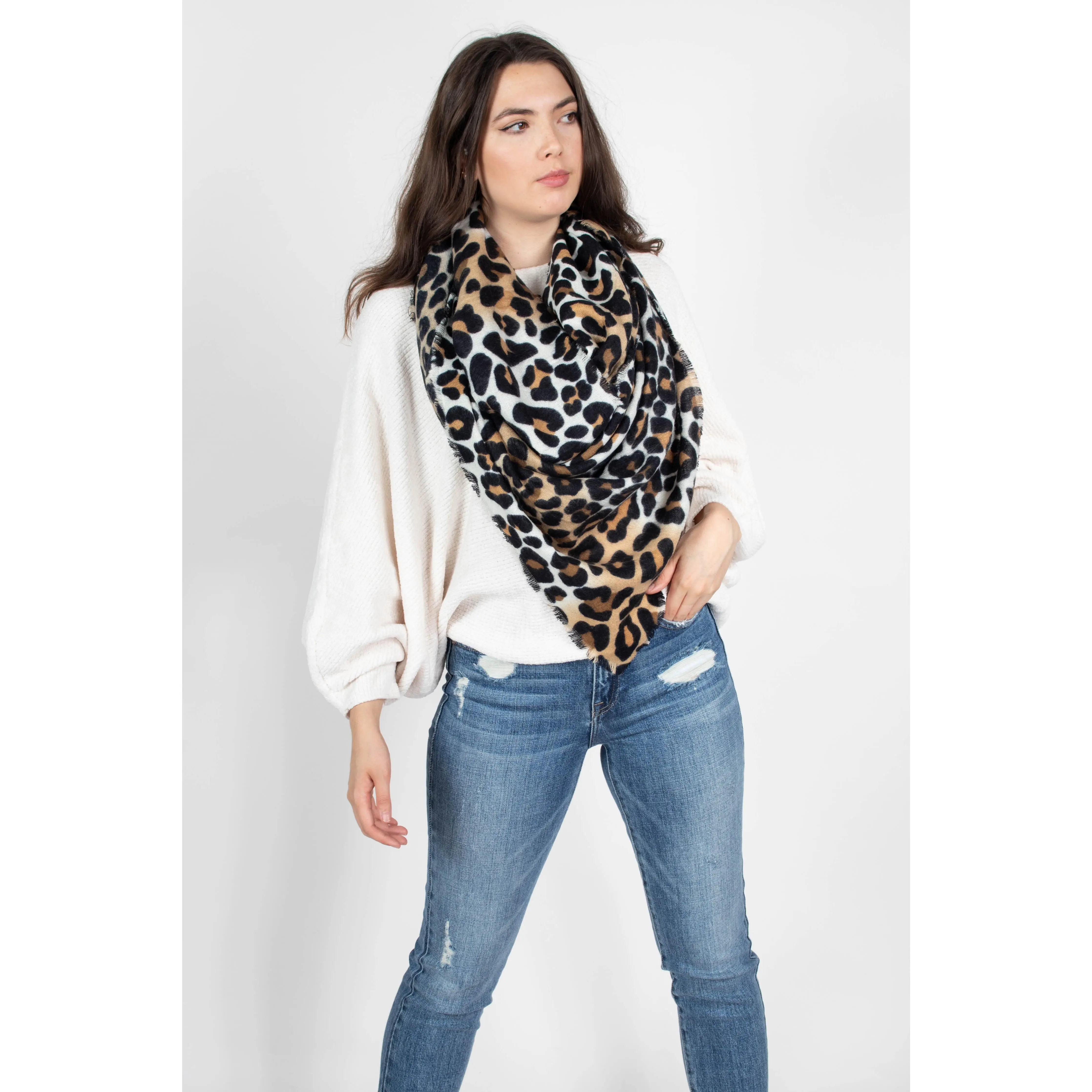 Fall Cheetah Scarf
