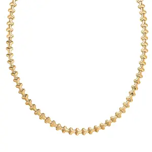 Arrow of Amour Necklace in 18K Yellow Gold Plated Bronze 18 Inches Christmas Gifts