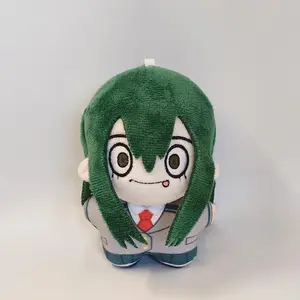 MHA Anime plush Toys Asui Tsuyu Plushies Keychain Himiko Toga Froppy Figure Katsuki Bakugo Cosplay toy backpack pendant Gifts