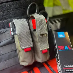 SEAL MOLLE Pouch - Dual - Tactical Bleeding Control with XT1 Tourniquet & Trauma Shears
